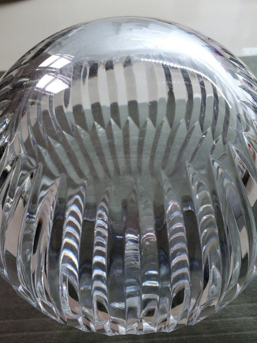 HEAVY GLASS DECORATIVE BALL